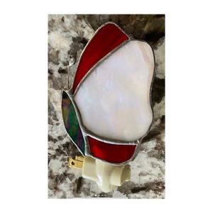 Handcrafted stained glass butterfly nightlight